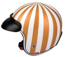 China Orange And White City Motorcycle Helmet Wear Resistant Motorcycle Helmet City for sale