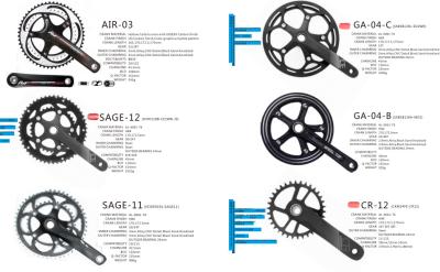 China Multiple Sizes Bicycle Spare Parts Crank Wear Resistant Anti Corrosion for sale