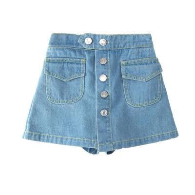 China Wholesale Breathable Summer Denim Single Color Shorts Fashion Teen Girls To Border Shorts With Pocket for sale