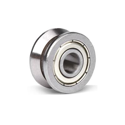 China Stable performance: low voice slot in V track thrust roller bearing LV20/8zz profiling in V guide wheel 8*30*14 for sale