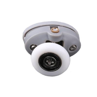 China Stable performance: high quality double hole voice bass wheel pulley bathroom sliding glass door wheels sliding door pulley for sale