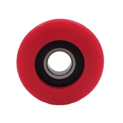 China Stable performance: low load 6204 voice high rubberized lift wheel 70 76 80 x 25 polyurethane bearing rubber hardness 95A for sale