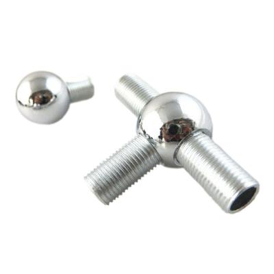 China Stable Performance 3 Ways Drilling Hole 90 Degree On 25mm Stainless Ball With M6 Taper for sale