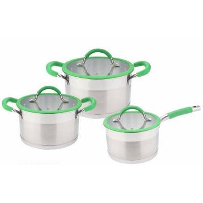 China Durable High Quality Sturdy High Temperature Resistant Stock Pot Stainless Steel Cookware Stock Set Pot for sale