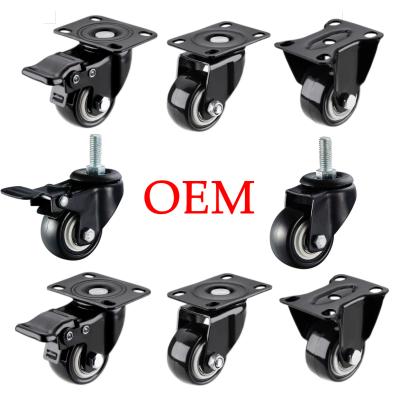 China Rigid High Load PVC / PU Caster Wheel Industrial Heavy Duty Caster Wheels for sale