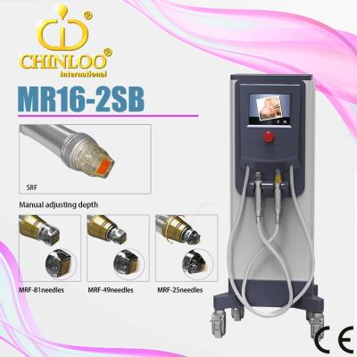 China 2015 face lift SRF micro needle MRF+PDT stretch marks removal beauty machine MR16-2SB/CHIN LOO /CE lattice+radiofrequency rf for sale