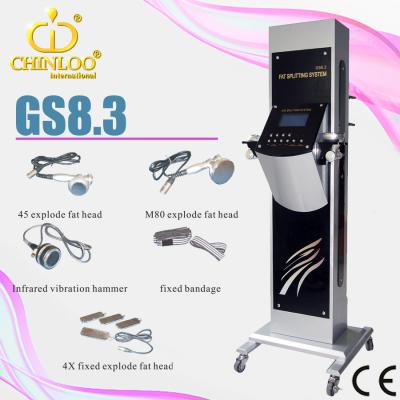 China Fat slimming cavitation GS8.3 equipment/RF ultrasound slimming machine/body slim machine with CE 50cm*50cm*132cm for sale