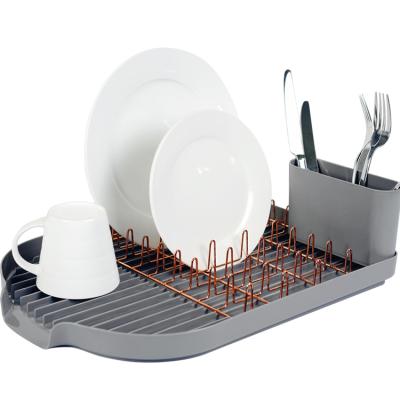 China Sustainable Unique Plastic Kitchen Sink Drainer Dish Drying Rack for sale