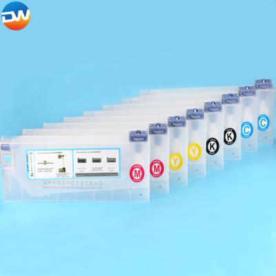 China Print shops good quality 220ML ink cartridge /ink tank with flow sensor for eco solvent printer subtank for sale