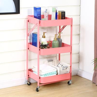 China Hot Sale Viable Storage Cart Folding Organizer for Kitchen and Bathroom for sale