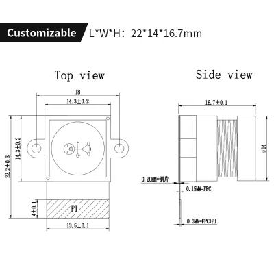 China Wholesale Ultra Clear Wide Angle Face Recognition Sensor IMX206 16MP 4K Camera Module for sale