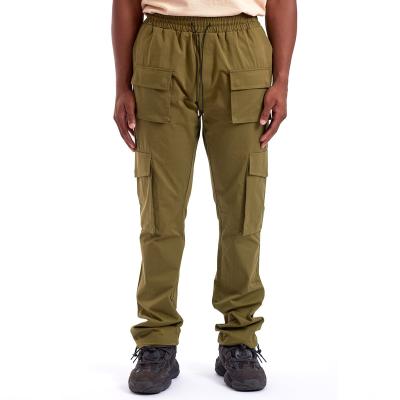 China Anti-Wrinkle Pantalones Manufacturer Wholesale Straight Pants Custom Casual 6 Pocket Customize Mens Cargo Pants for sale