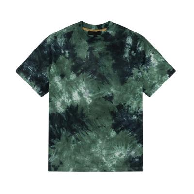 China Anti-Wrinkle Wholesale 100% Cotton Top Quality Tie Dye Round Neck Printed T-shirts for sale