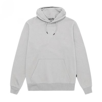 China Fashion Style Hot Sale Anti-Wrinkle Custom OEM Terry French Simple White Gray Plus Size Custom Print Pullover Hoodie for sale