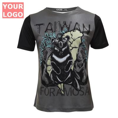 China Custom Sublimation Printing Anti Shrink Tee Shirts With Logo Customize for sale