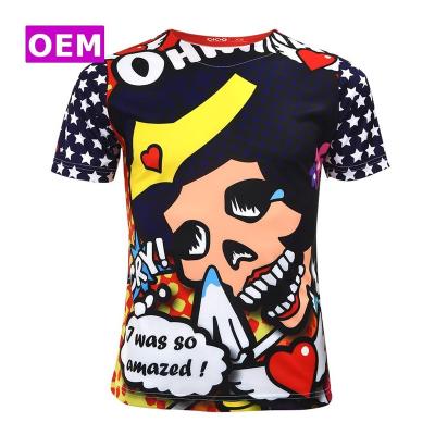 China Custom Oversized Microfiber Print Anti-Shrink Streetwear T-shirt for sale