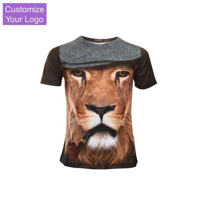 China Custom Anti Shrink Plus Size 3D Sublimation Printing T Shirt for sale