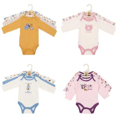 China 100% Cotton Autumn Winter Babies Newborn Jumpsuit Boys Long Sleeving 0-24 Months Baby Clothes for sale