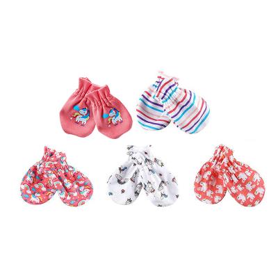 China Factory price baby cotton mittens theether baby mittens GM5005 newborn baby mittens for sale