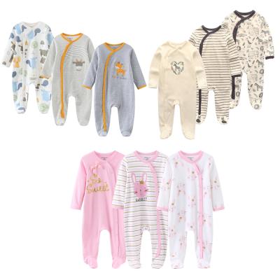 China Baby 100% cotton whesale baby romper pajamas randomly shipped for sale