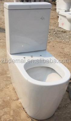 China Double-Flow WC Bathroom Toilet P Trap Large Size Western Bathroom WC Toilet for sale