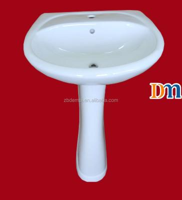 China DPL-111 style pedestal washbasin hand wash bathroom ware simple ceramic sanitary ware wholesalers china supplier good quality for sale