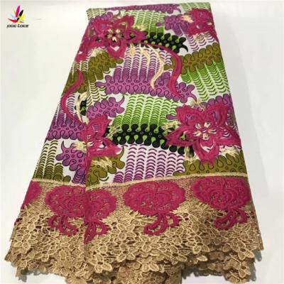 China African lace fabric newest sustainable fashion african lace fabric NI2975 for sale