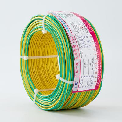 China Building Hot 1.5mm 2.5mm 4mm 6mm 10mm 16mm 25mm Copper PVC Electrical Cables BVR Wire House Wiring Electric Wires for sale