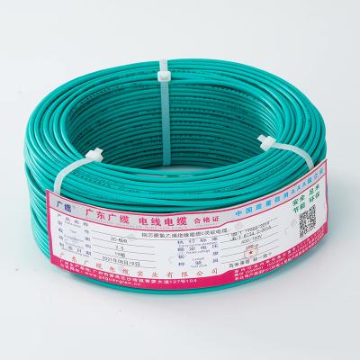 China Building Flexible Electric Wires Single Core Copper PVC BVR 4mm2 6mm2 10mm2 16mm2 Electrical Cable and Wire for sale