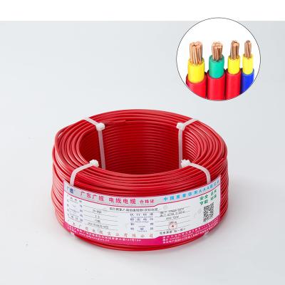 China Building China Wire Manufacture Bare Copper PVC Double Layer Cable Wire 1.5 mm 2.5 mm Power Cable Roll Electrical Wires for sale