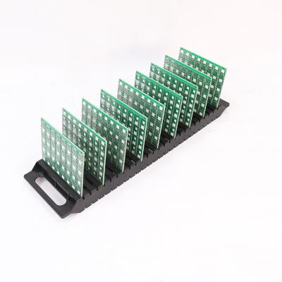 China Recycled ESD Emebiol Q-PR6Z 480*140*35mm 480*140*35mm ESD Emebiol Q-PR6Z 480*140*35mm Recycled Storable Portable Black PCB Holder for sale