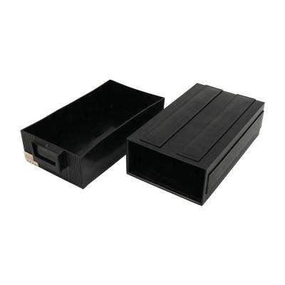 China QXR Q-DB3 253*140*70mm ESD Drawer Anti-static High Quality Black Conductive Barrel for sale