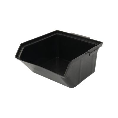 China QXR Q-TM3 140*120*68mm Black ESD Open Fronted Storage Left Right Locking Type Anti-static Small Trash Can for sale