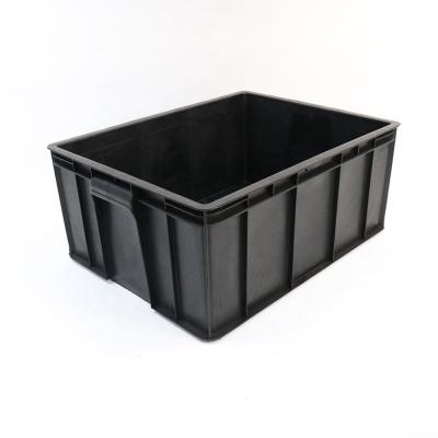 China QXR Q-CB13 580*368*200mm ESD Antistatic Antistatic Black Plastic Container for sale