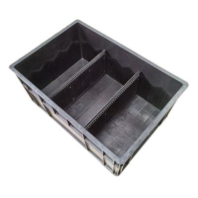 China QXR Q-BC1 650*440*260mm ESD Card Slots Recyclable High Quality Anti-Static Plastic Removable Box for sale