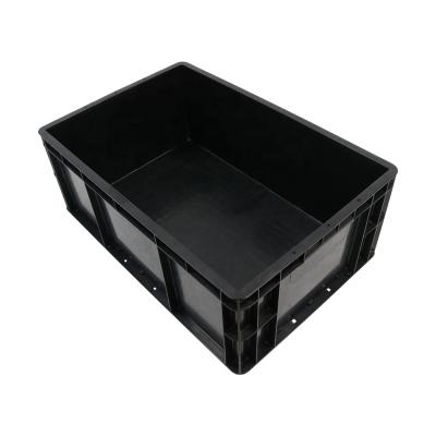 China QXR Q-EU4622 600*400*230mm European Standard ESD EU Transit Case Anti Static Anti Static Black Box for sale