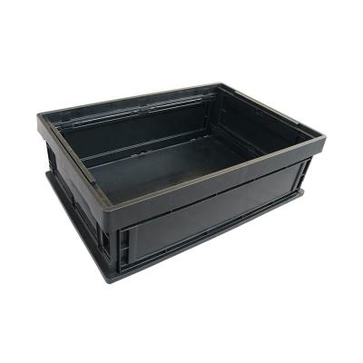 China QXR Q-FBA1 ESD Container Antistatic Collapsible Box 541*336*190 mm Black Antistatic/Foldable Security for sale