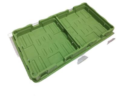 China Aluminum Custom Vacuum Formed ESD Blister PET PVC Medical Cosmetic Plastic Molds PS PP Tray With Divided Cavity Medical Thermoforming for sale