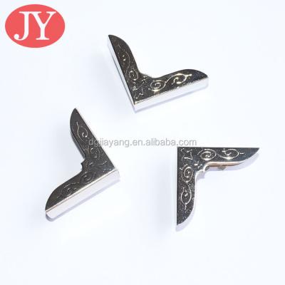 China Fashion/Unique Not Fade Color Silver Color Necklace Edge End Tips Metal Corner Tips For Necklace for sale