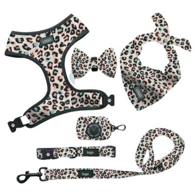 China Dogs Reversible Dog Harness Manufacturer Set Neoprene Customized Logo Pet Collar Leash Mesh Pet Harnesses for sale