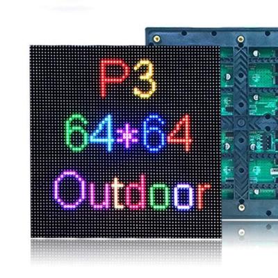 China Indoor Full Color 192*192mm SMD Led Digital Signage Panels And Banners P3 Led Display Module 192*192mm for sale