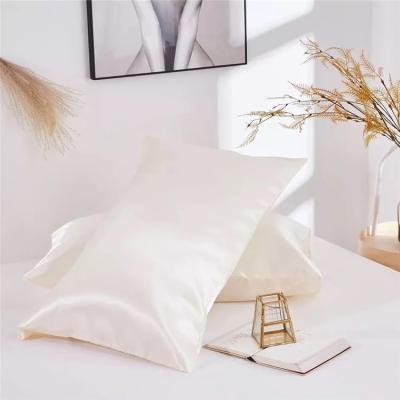 China Hot Sale 100% Home Decoration Colorful Silky Anti-static Satin Soft Pillow Case for sale