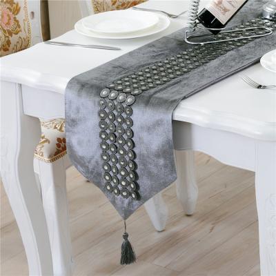 China New Type Special Hot Selling Durable Natural Floral Top Selling Tabletop Heat Resistant Table Runner Natural Runner for sale