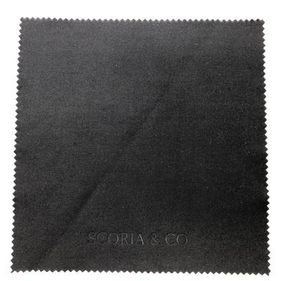 China Viable Promotional Different Color Embossing Bulk Microfiber Sunglasses Cleaning Cloth for sale