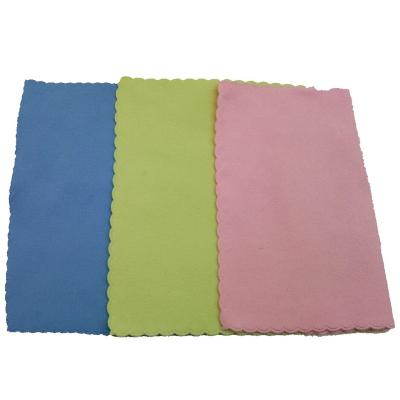 China Sustainable Customized Microfiber Suede Cleaning Cloth for sale