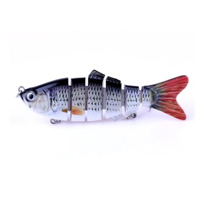 China Realistic ABS Plastic 10cm 6 Fish 18g Hard Segmented Lure Multi-jointed Fishing Artificial Bait for sale