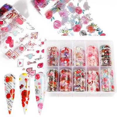 China 2021Amazon Art Designer Nail foilHot Sale Paper Set Products Stickers Transfer Nail Foil Transfer Sticker Paper Designer Nail Foil Sticker 2021Amazon for sale