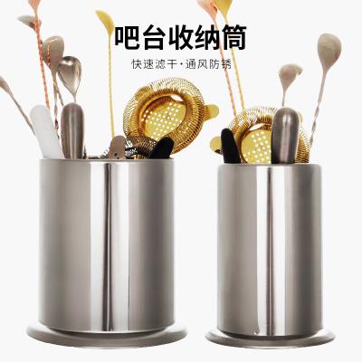 China Sustainable Hot Sale Amazon Utensil Rotating Stainless Steel Round Knife Holder For Bar for sale