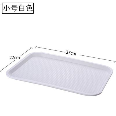 China Wholesale Plastic Color White Blue Square Red Color Plastic Food Serving Tray For Restaurant for sale