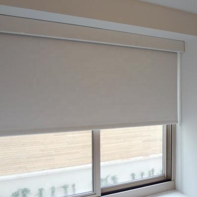 China Modern Custom Made Ready Made Metal Chain Roller Curtain Roll Up Shutter Cassette Drapery Square Fascia Window Roller Shade for sale